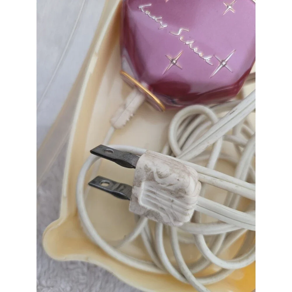 Vintage Lady Schick Electric Razor Pink Magenta Starburst MCM Women's Shaver